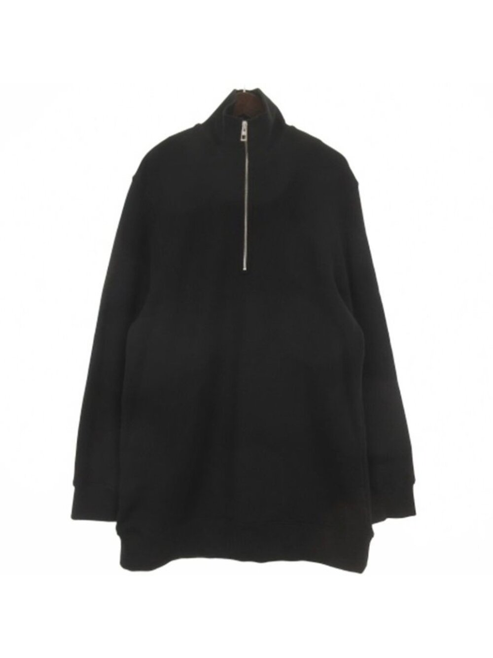 Loewe Half Zip Sweatshirt Anagram Fleece Cashmere Mix Black